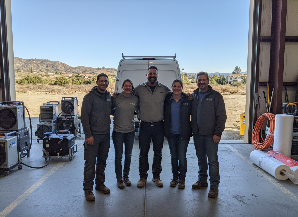 The Mold Remediation Service Porter Ranch team at work in Porter Ranch
