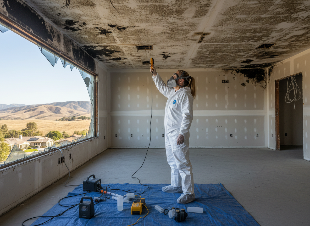 Commercial mold inspection in Porter Ranch