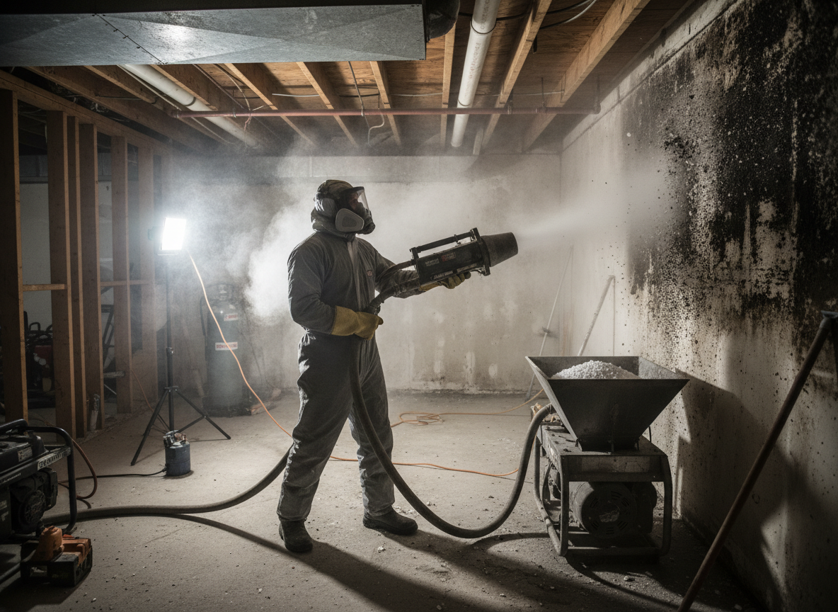dry ice blasting mold in Porter Ranch