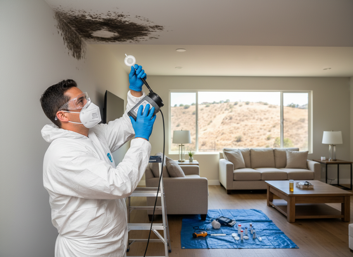 Residential mold testing in Porter Ranch
