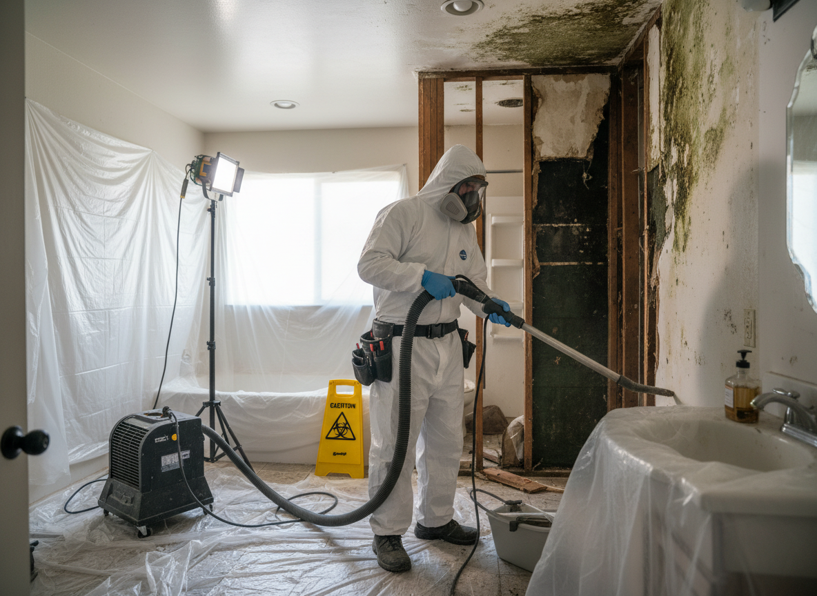water damage mold remediation in Porter Ranch